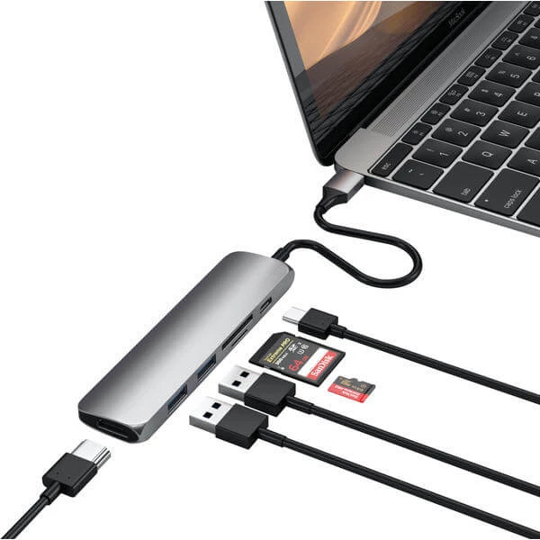 Satechi USB C Adapter Slim V2 - USB Hubs 4 Satechi USB C Adapter Slim V2 - USB Hubs – Bild 2