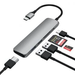 Satechi USB C Adapter Slim V2 - USB Hubs 7 Satechi USB C Adapter Slim V2 - USB Hubs -PC Zubehör Verkäufe 6932005 3 d
